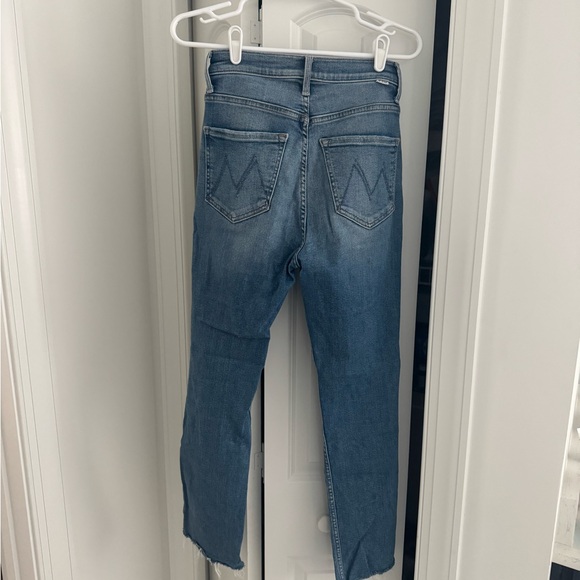 MOTHER High Waisted Rider Ankle Fray Jeans - Picture 4 of 4